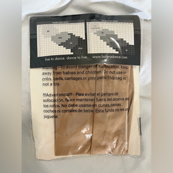 Balera Tan Footless Dance Tights - Picture 2 of 2